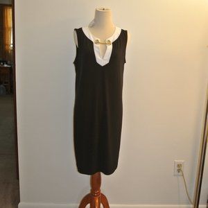 Michael Kors Black and White Classic Dress Large